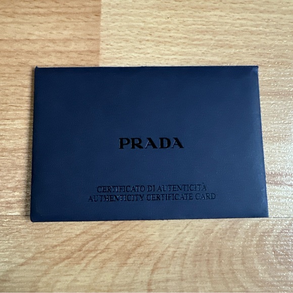 Prada 1BD311 Cleo handbag Authenticity Card